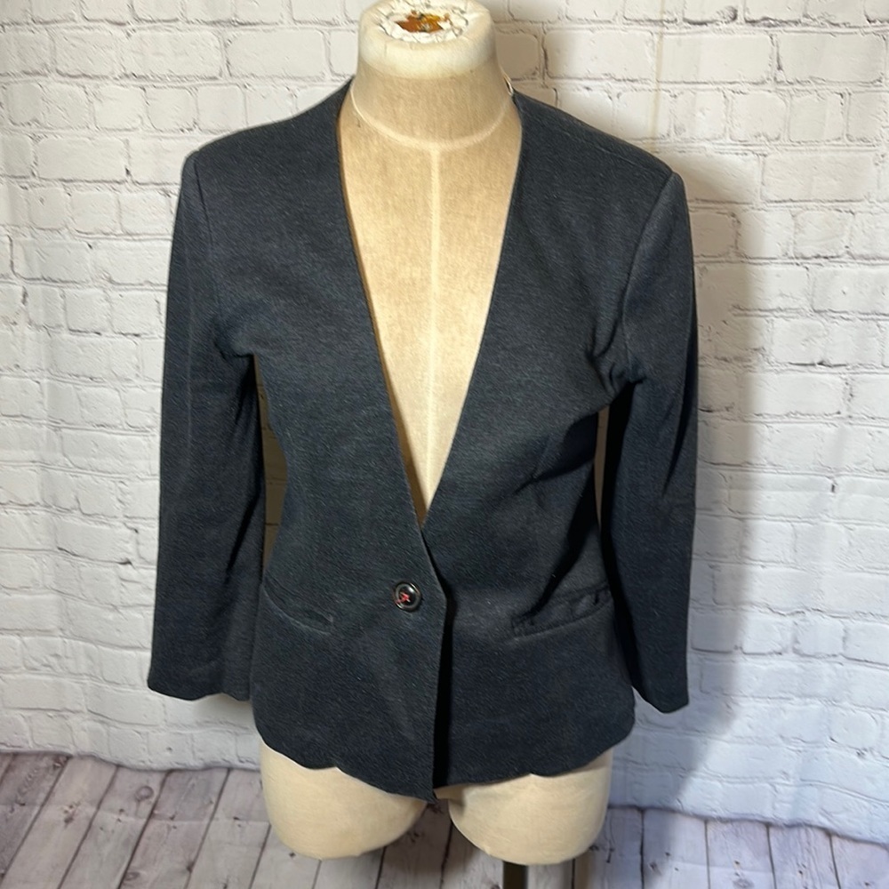 Anthropologie Vintage Dark Academia Cartonnier blazer gray small
